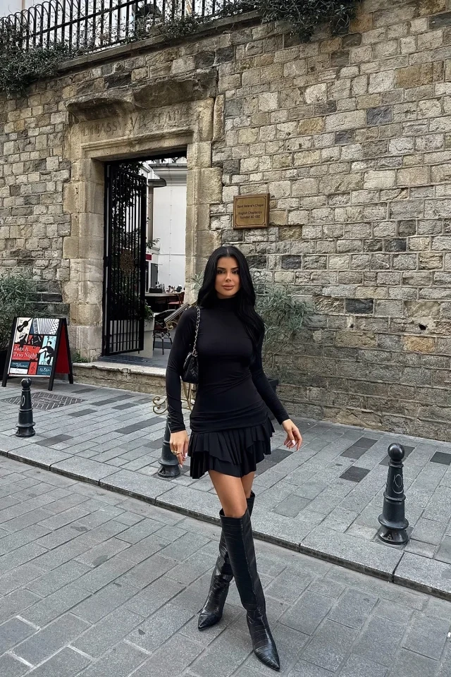 Picture of Black Mary Long Sleeve Dress