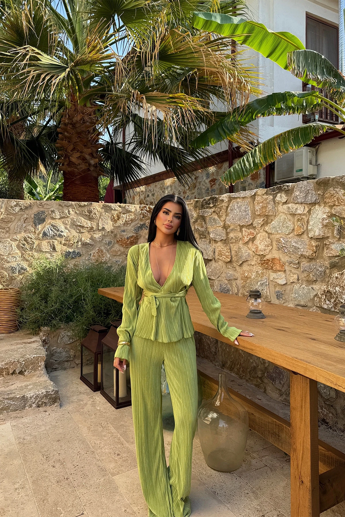 Picture of Oil Green Valerie Suit