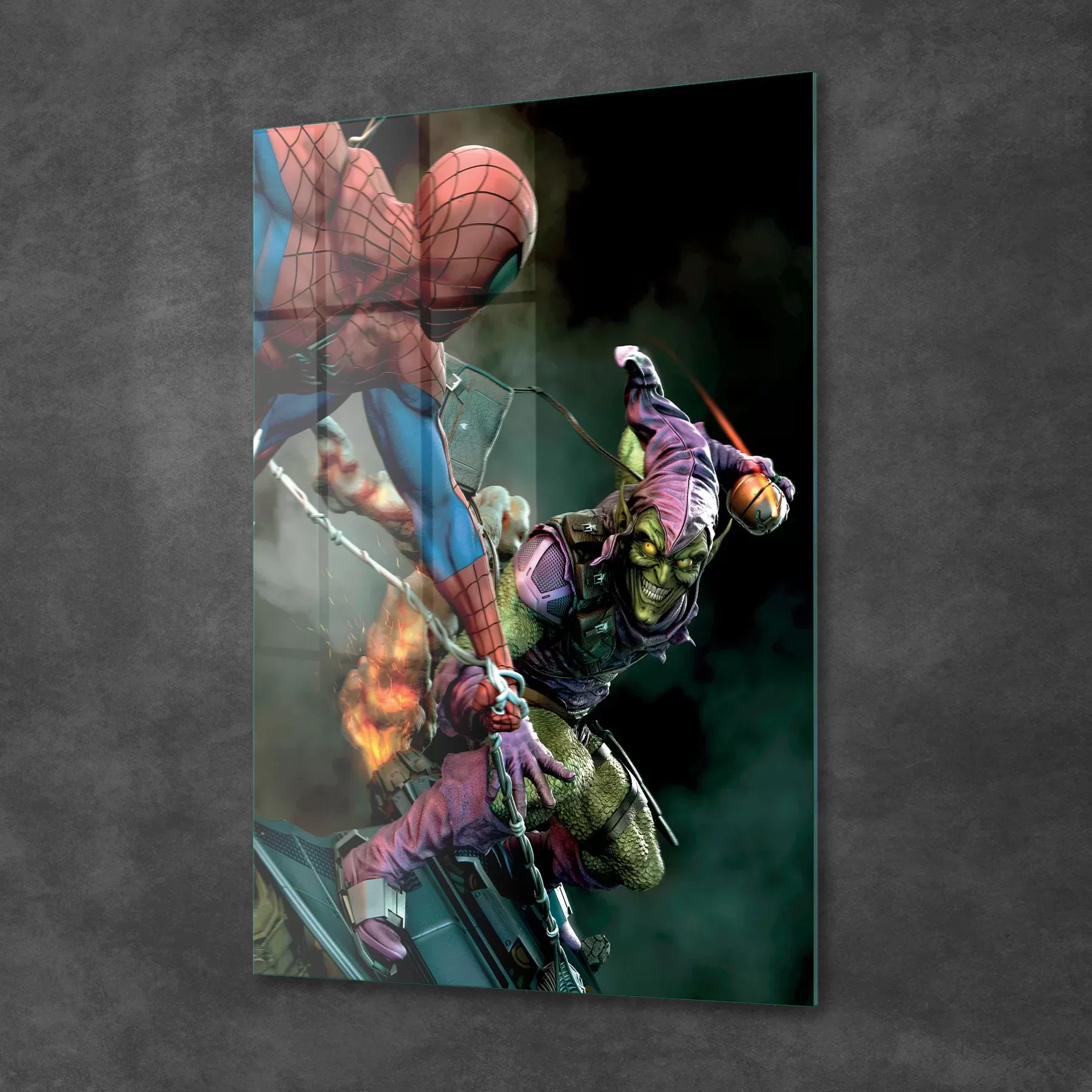 Picture of Decovetro Cam Tablo Spiderman Vs Green Goblin 30x40 cm