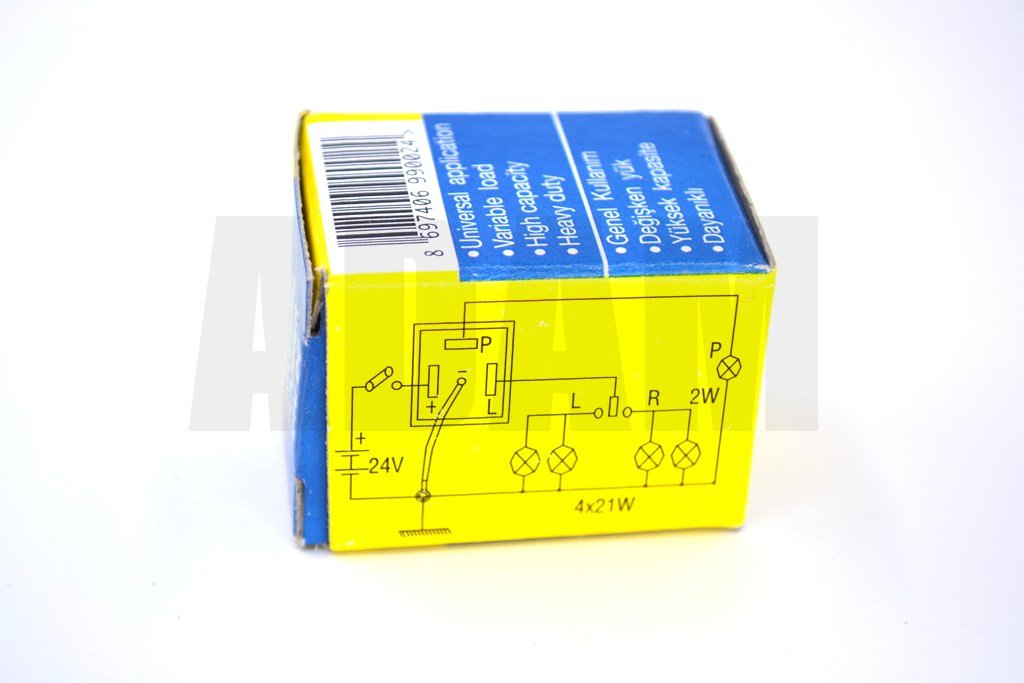 Picture of 24V Sinyal Flaşörü Şaseli Kablolu 10-110W Arası