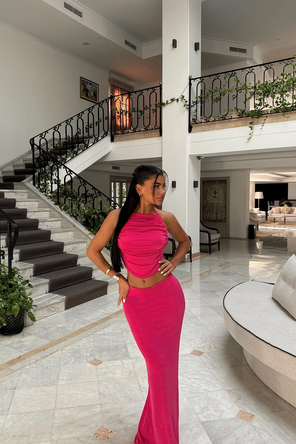 Picture of Fuchsia Skirt Suit