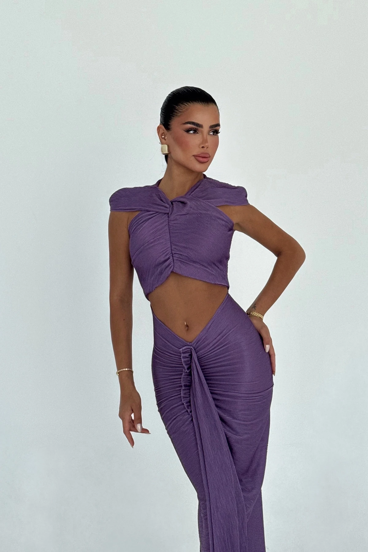 Picture of Purple Orleans Long Dress