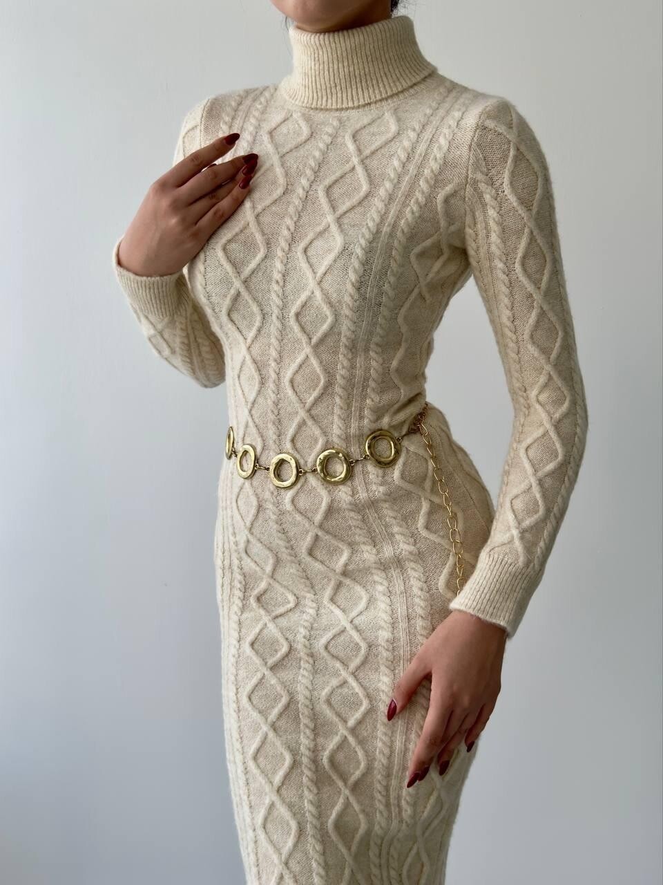 Picture of Avila Boğazlı Triko Elbise