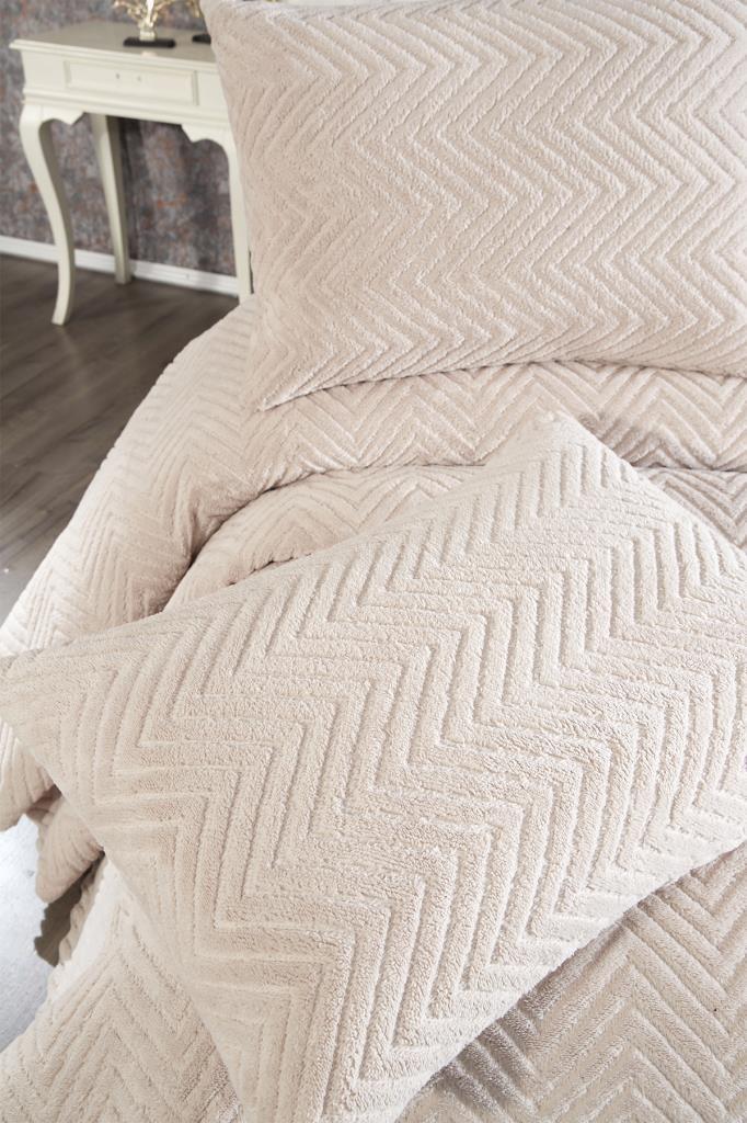 Picture of Ultrasonik Welsoft Çift Kişilik Yatak Örtüsü 230x250 Cappucino