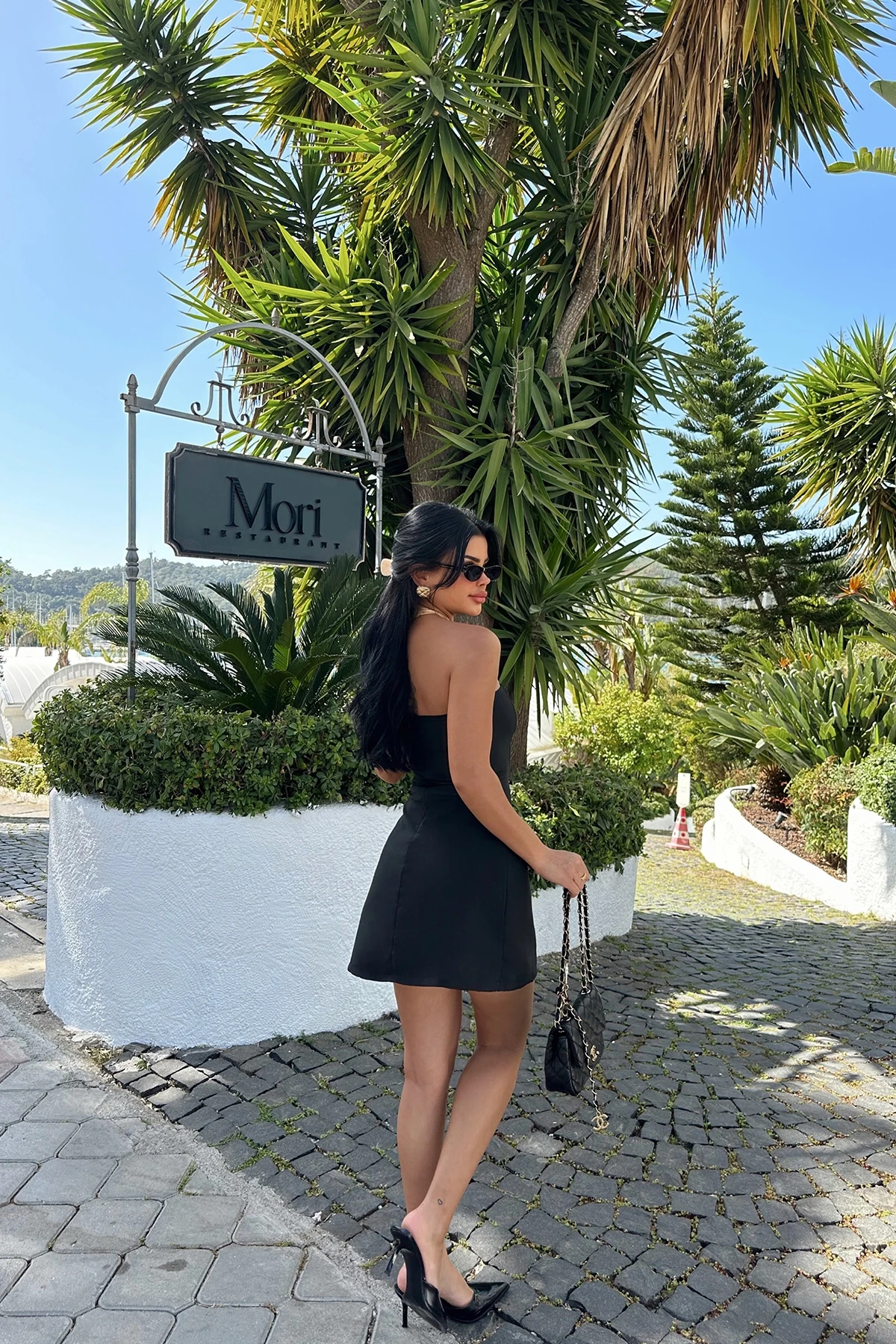 Picture of Black Belinda Strapless Mini Dress