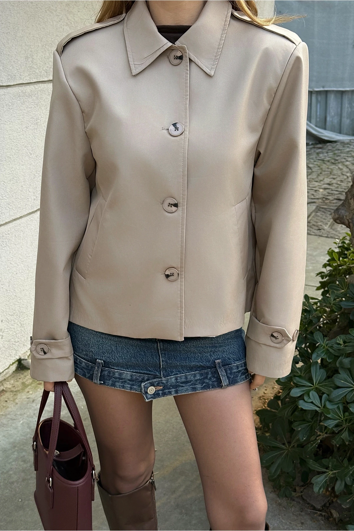 Picture of Stone Button Detail Jacket