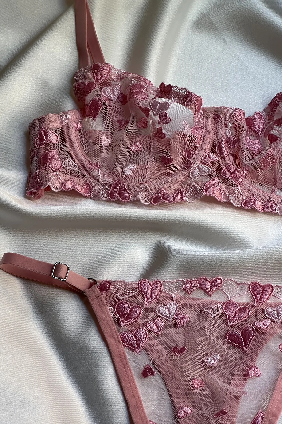 Picture of Pink Heart Detailed Underwear