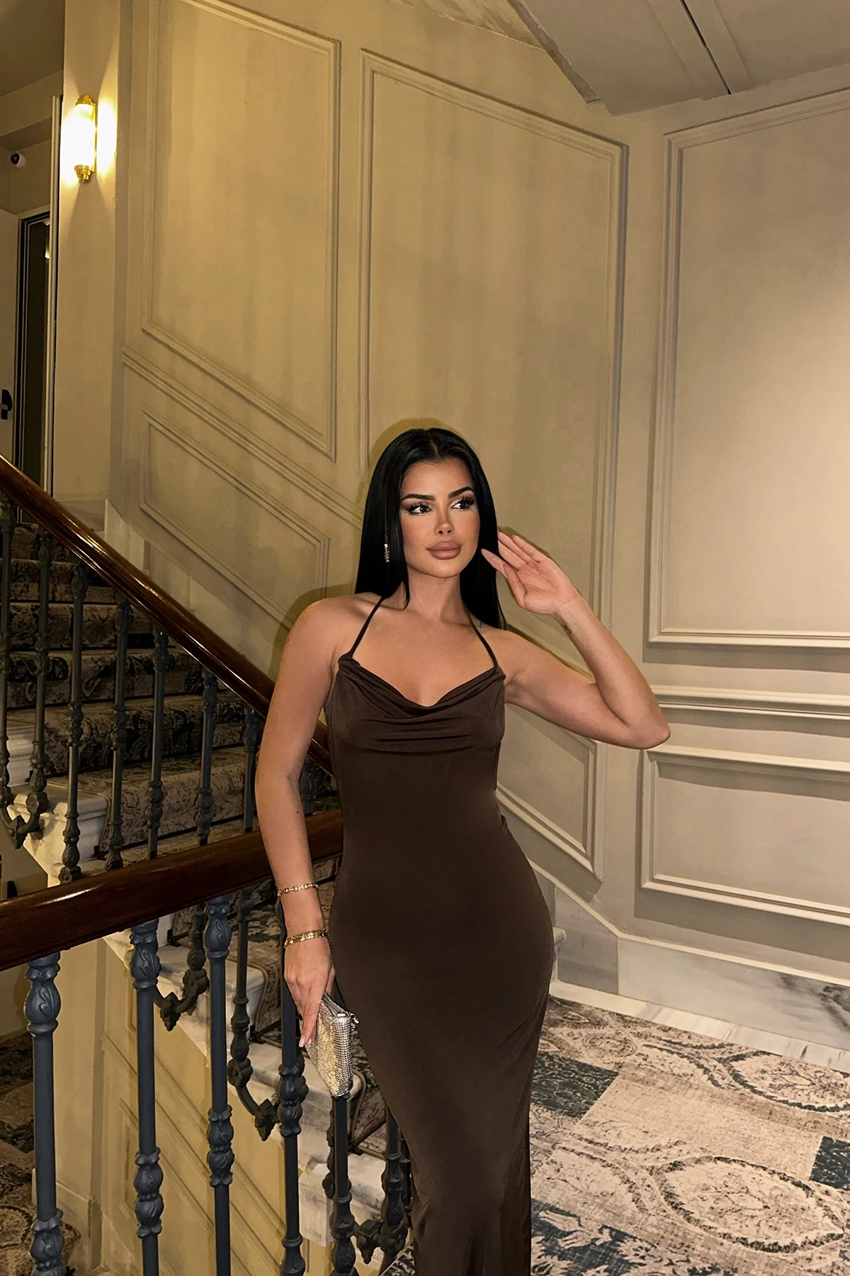 Picture of Brown Long Dress