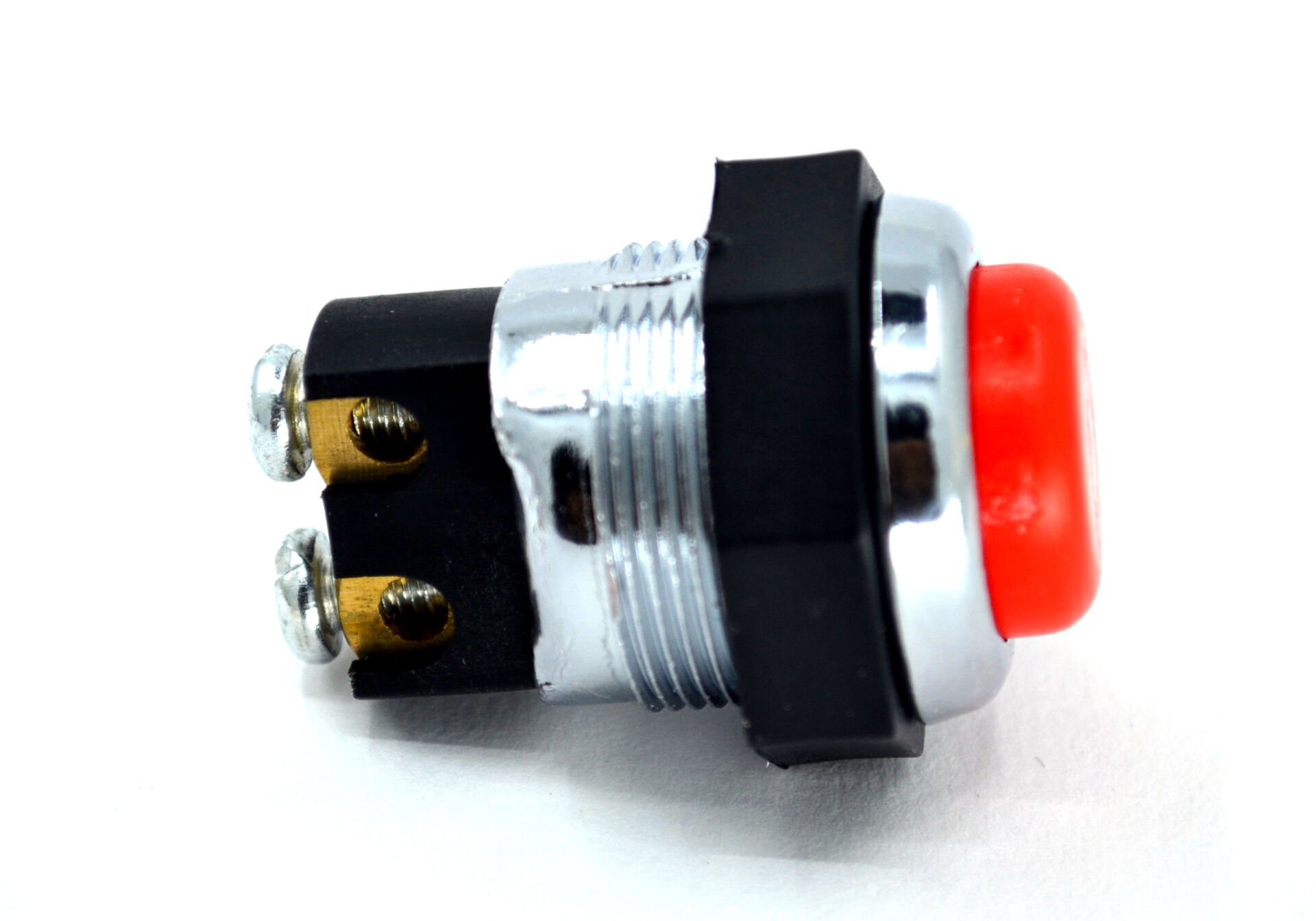 Picture of 22mm Yaylı Metal Buton Anahtar Kırmızı Vidalı MT-ANY16