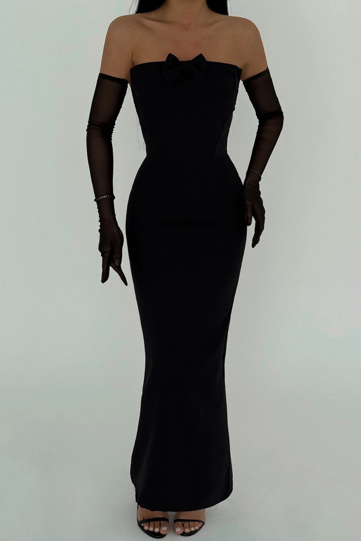 Picture of Black Enola Dress with Gloves