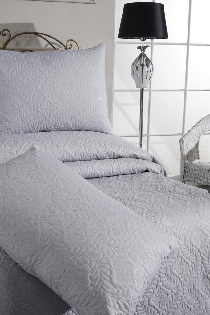 Picture of Ultrasonik Kapitoneli Elite Çift Kişilik Yatak Örtüsü Gri