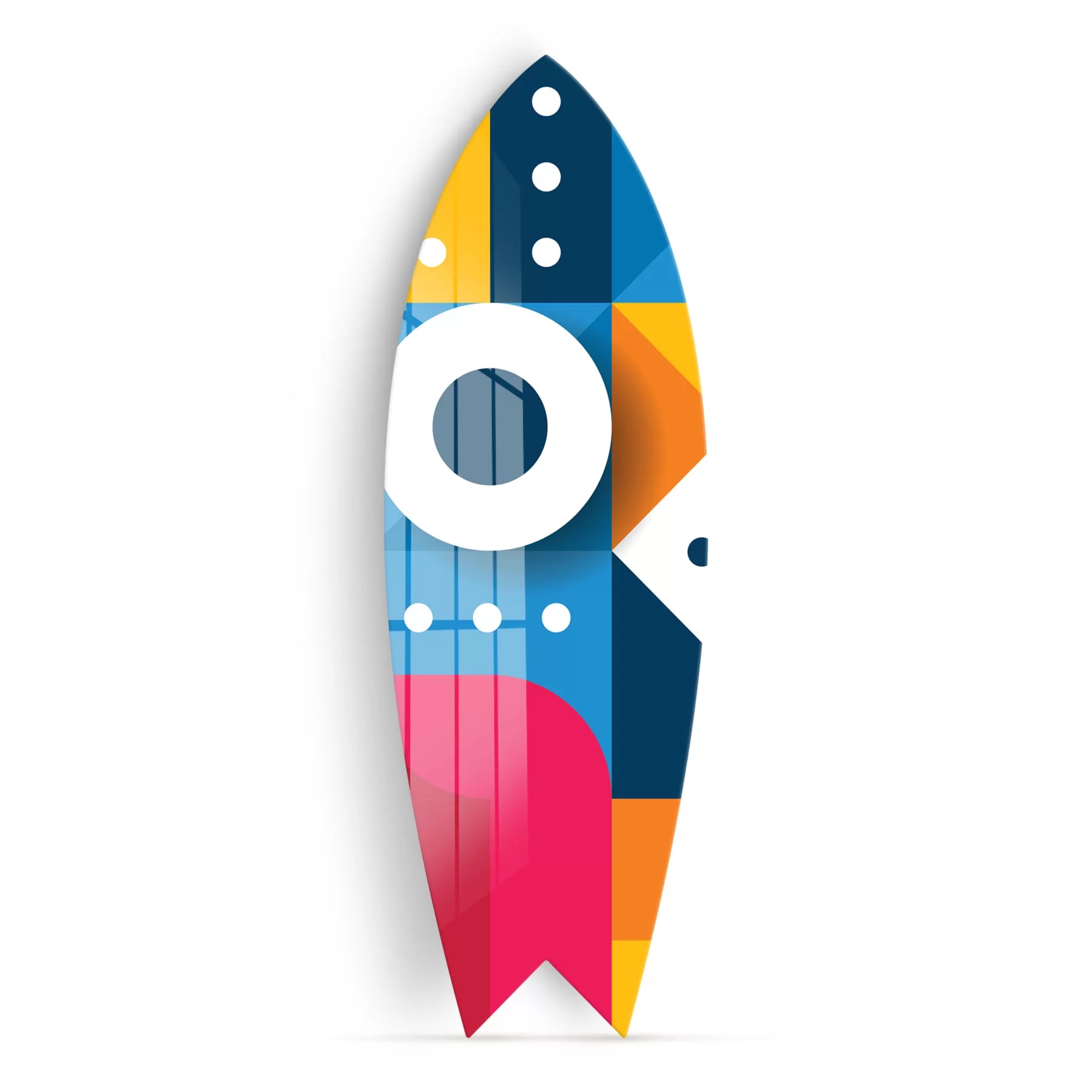 Picture of Decovetro ST 4135 Dekoratif Cam Sörf Tahtası 33x100 Cm