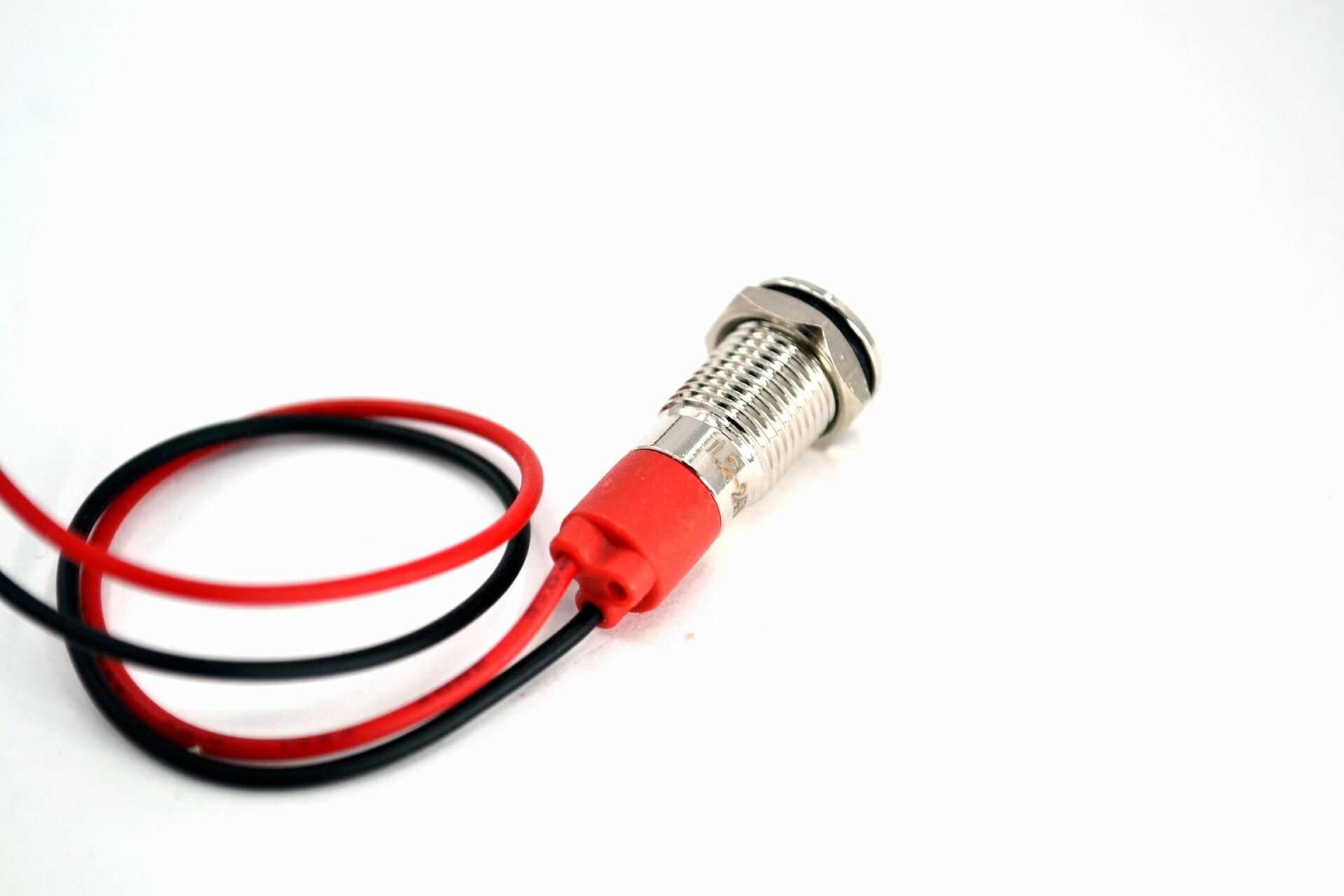 Picture of Kablolu 8mm Mini Metal Yeşil Göz Lamba Led 12V 24V MT-G8KY