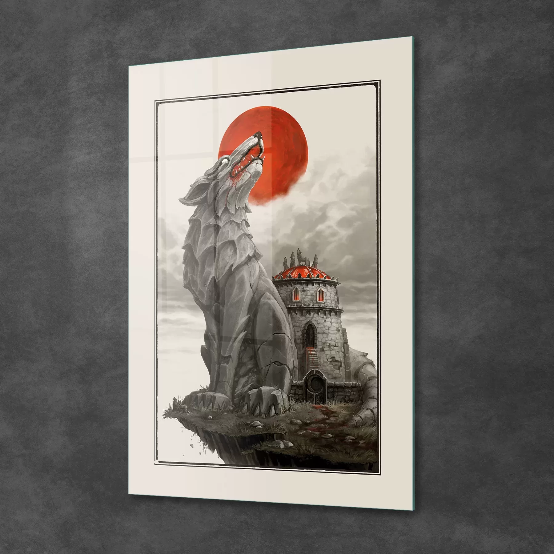 Picture of Decovetro Cam Tablo Red Wolf 30x40 cm