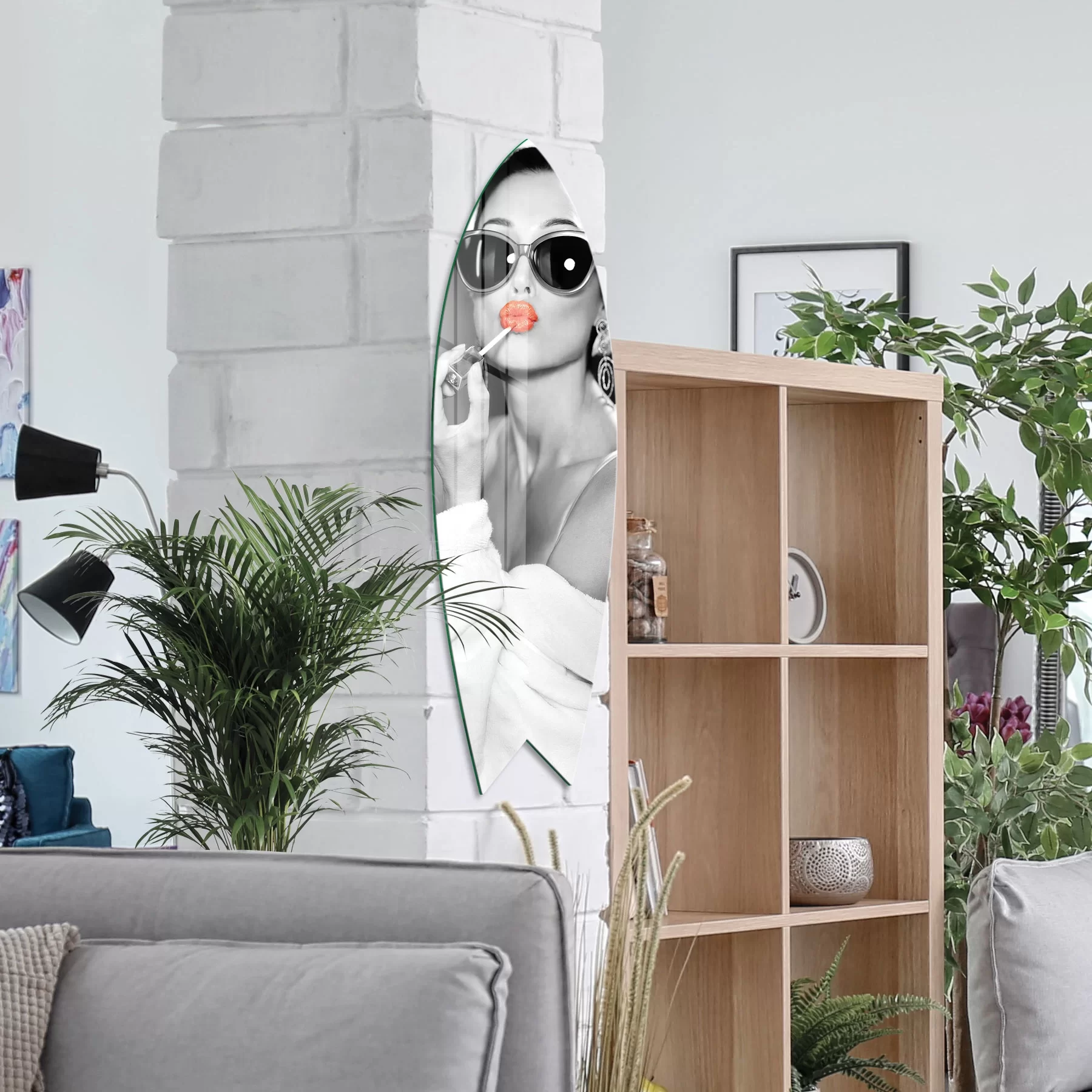 Picture of Decovetro ST 4109 Dekoratif Cam Sörf Tahtası 33x100 Cm