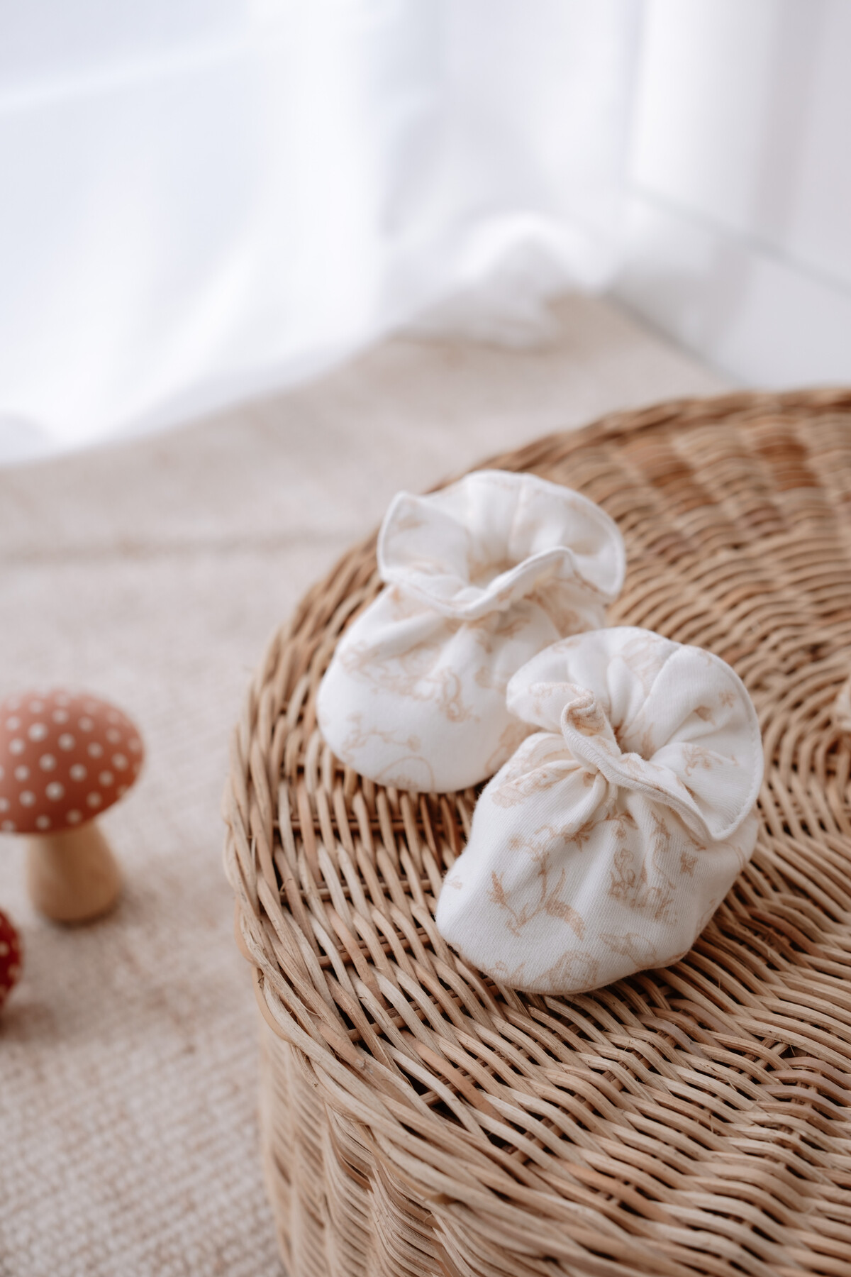 Picture of Bebek Patiği - Toile De Jouy / Bej