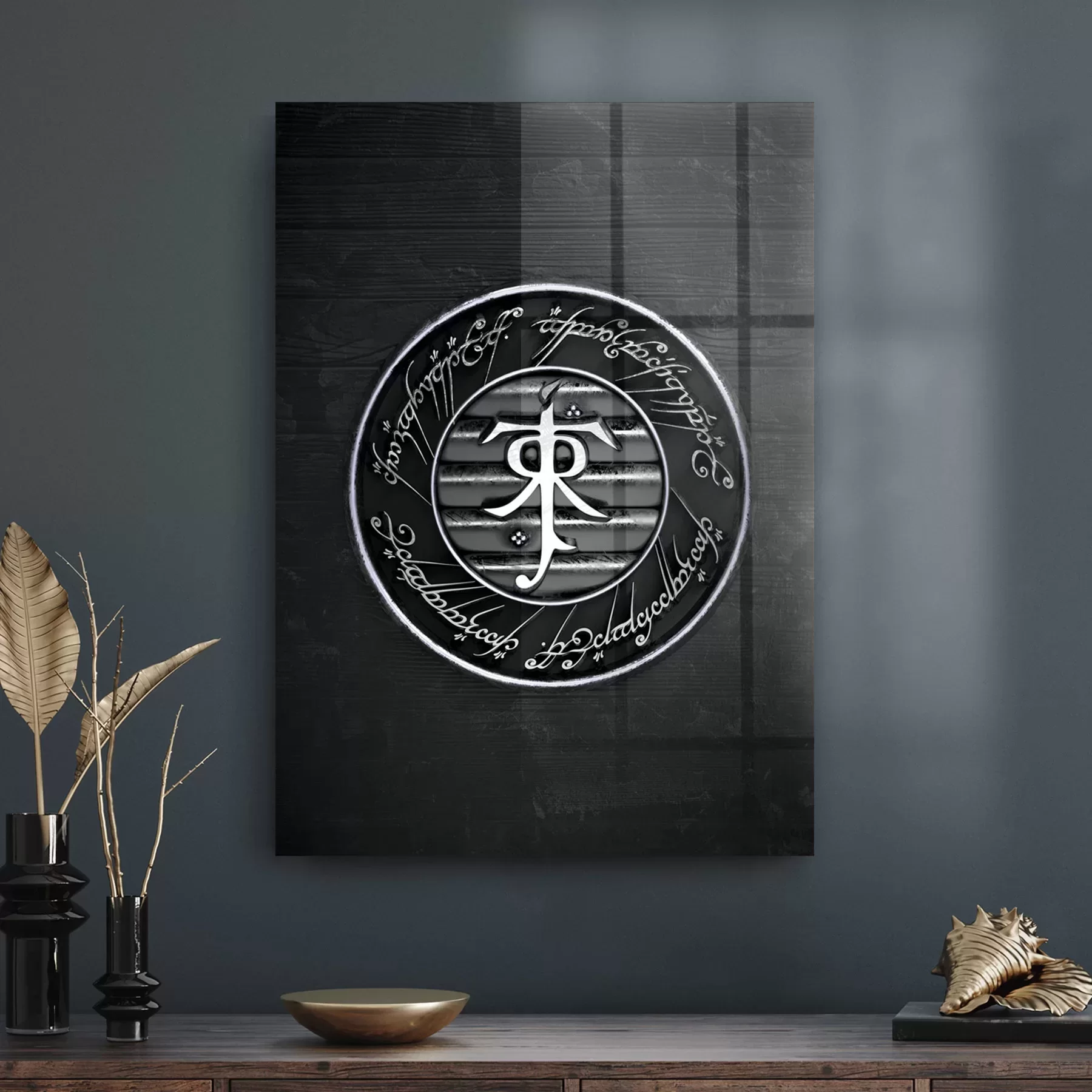 Picture of Decovetro Cam Tablo J.R.R. Tolkien İmza 30x40 cm