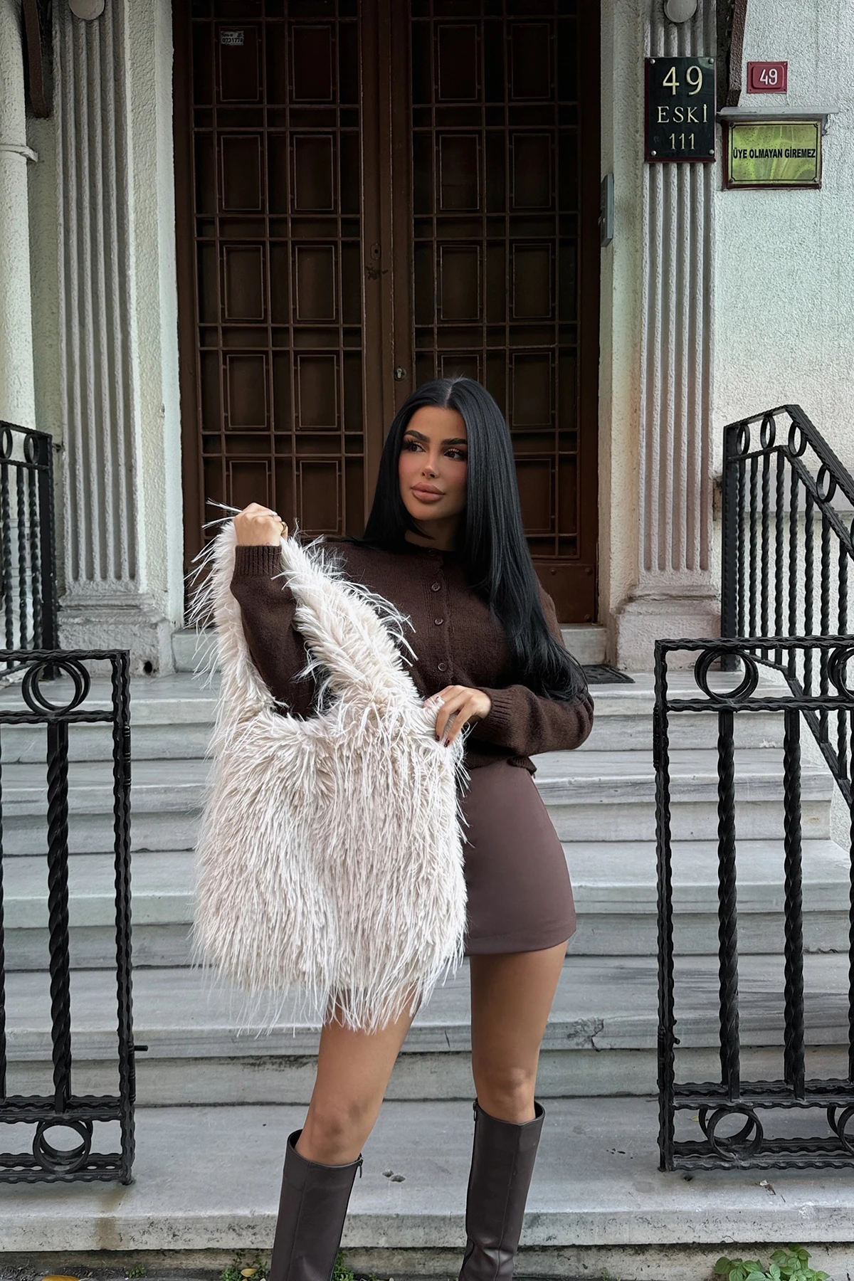 Picture of Cream Plush Bag