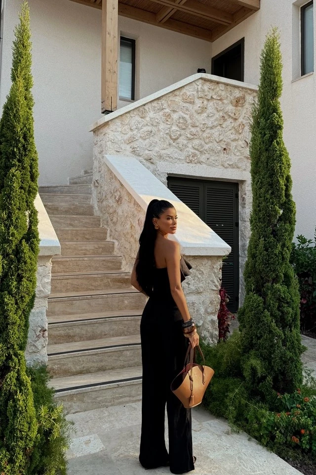 Picture of Black Fedora Jumpsuit