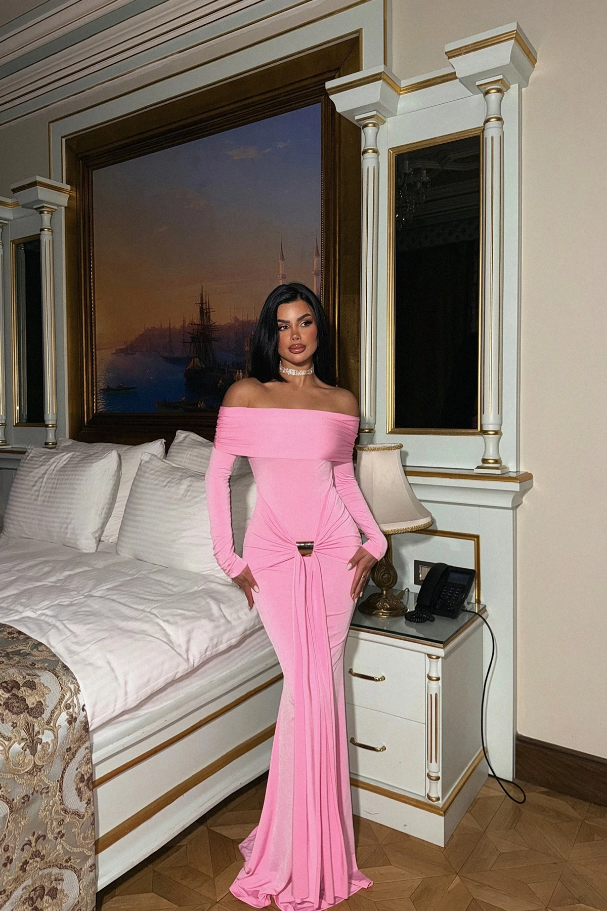 Picture of Pink Long Sleeve Dress