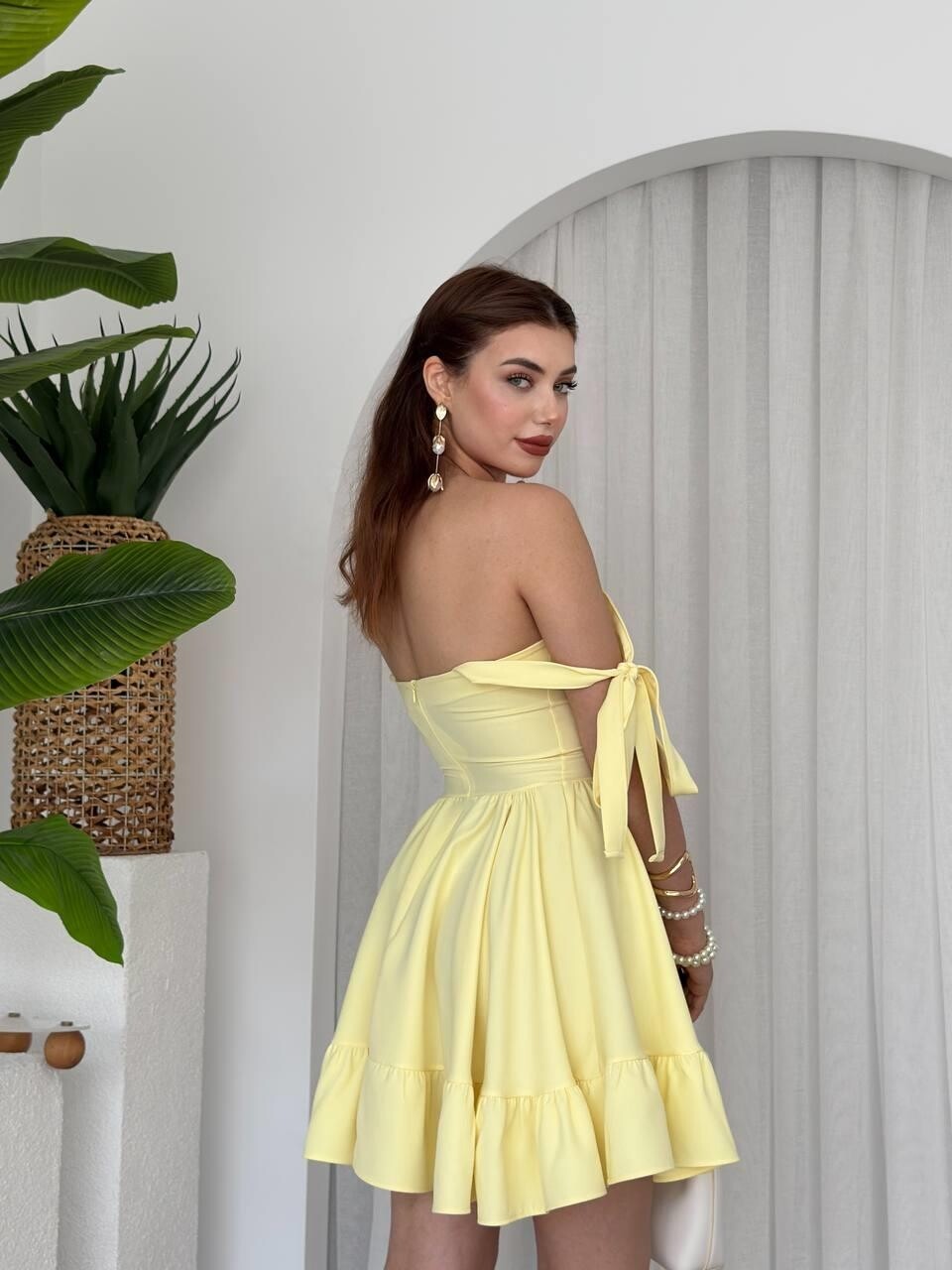 Picture of VERO OMUZ BAĞLAMALI ELBİSE