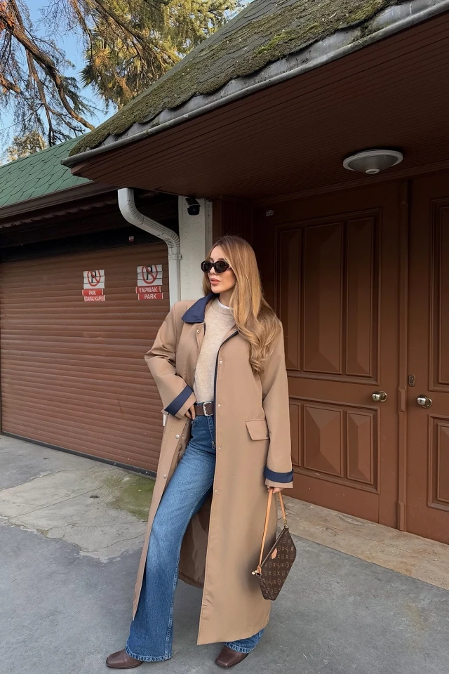 Picture of Brown Aldabella Trench Coat