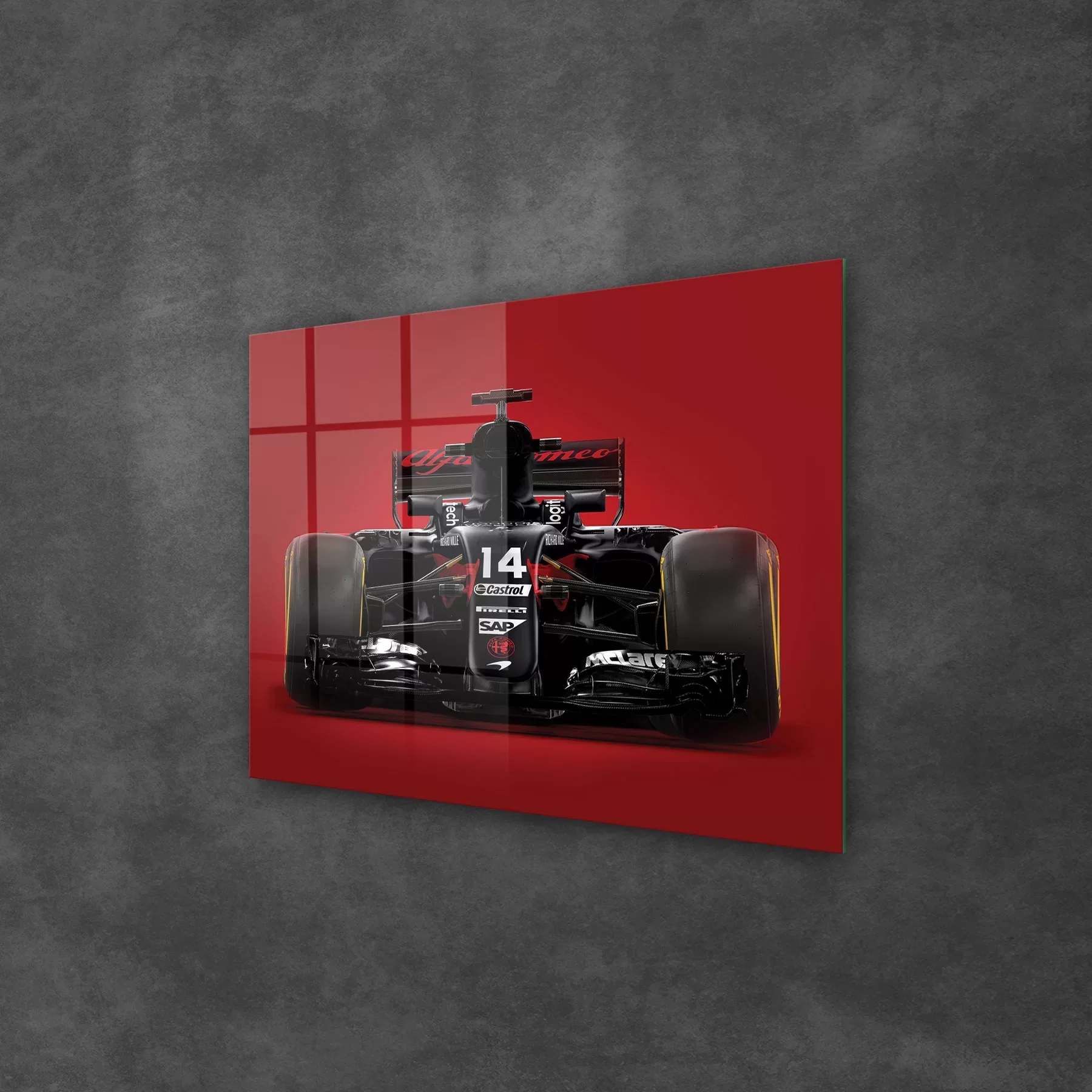 Picture of Decovetro Cam Tablo Formula 1 Red 50x70 cm