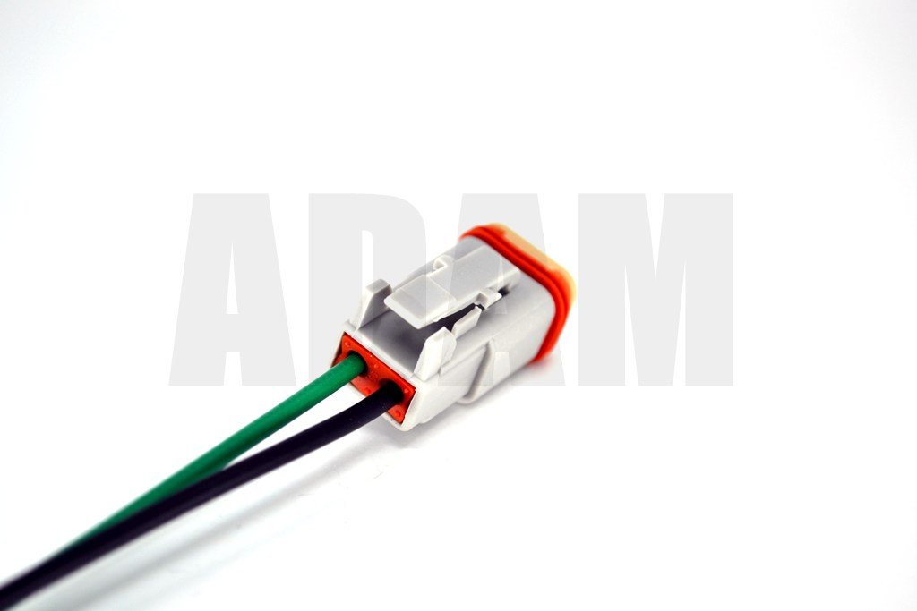 Picture of 2 Pin Kablolu Deutsch Soket Elektrik Bağlantı Konnektörü Erkek (Pinleri Dişidir)