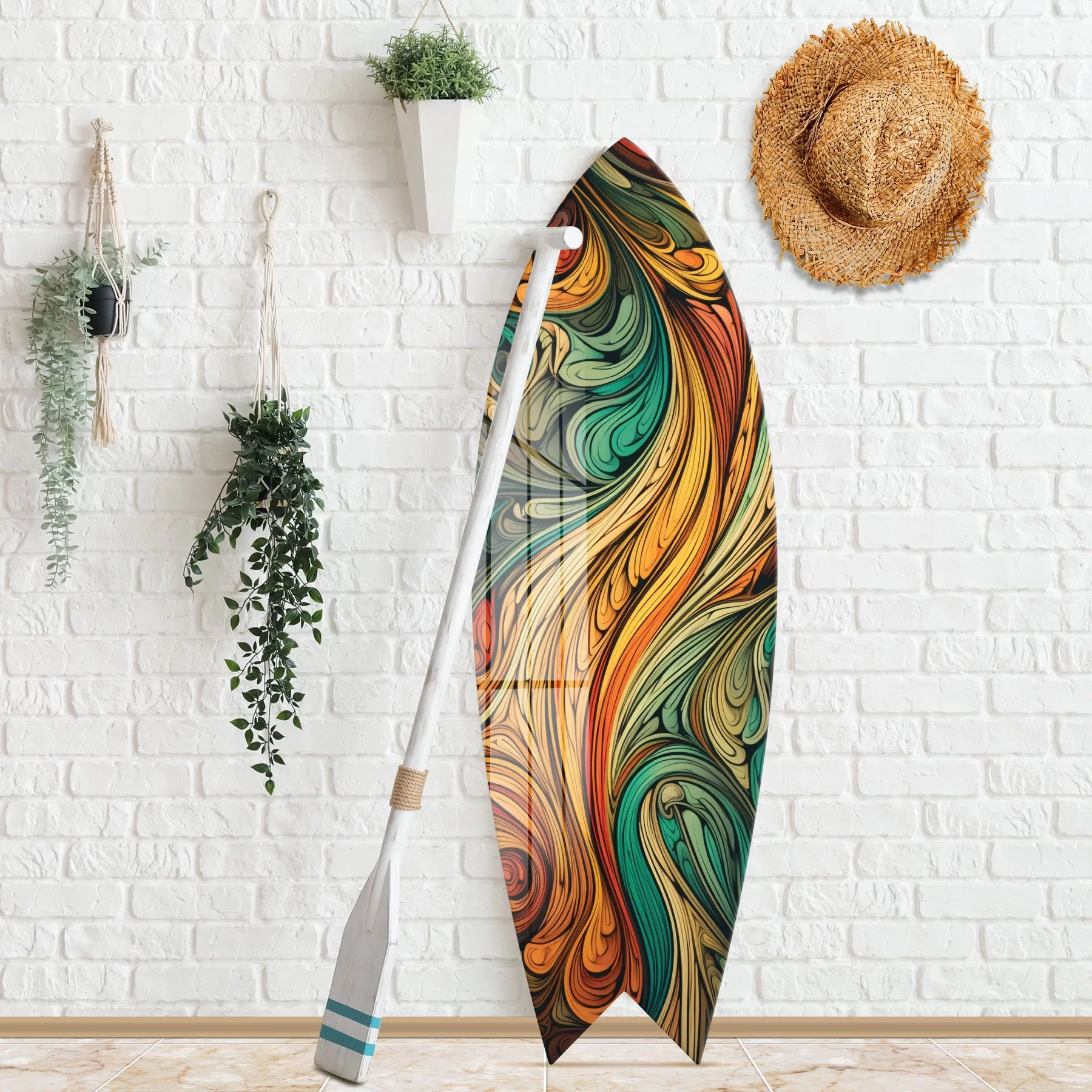 Picture of Decovetro ST 4117 Dekoratif Cam Sörf Tahtası 33x100 Cm