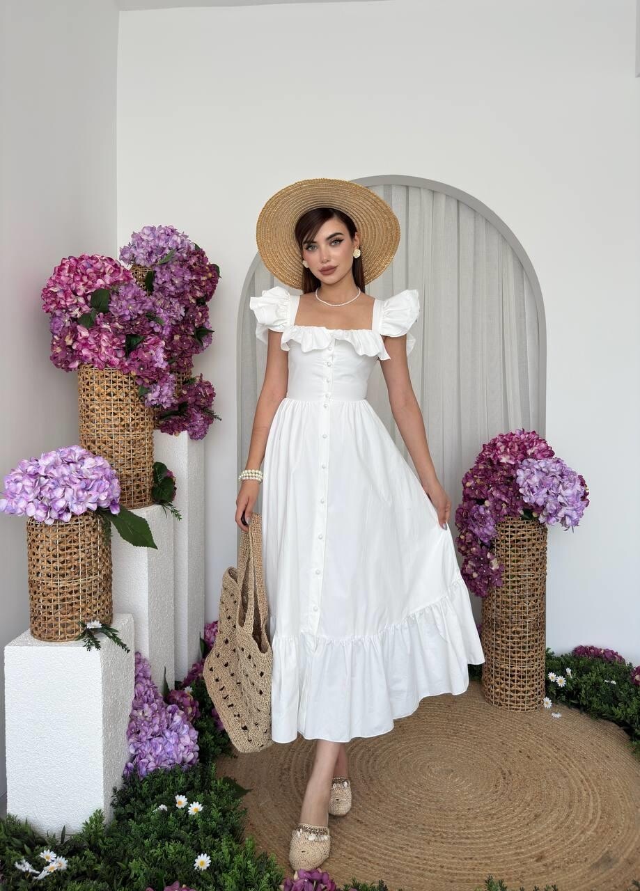 Picture of Kapuda Fırfırlı Elbise