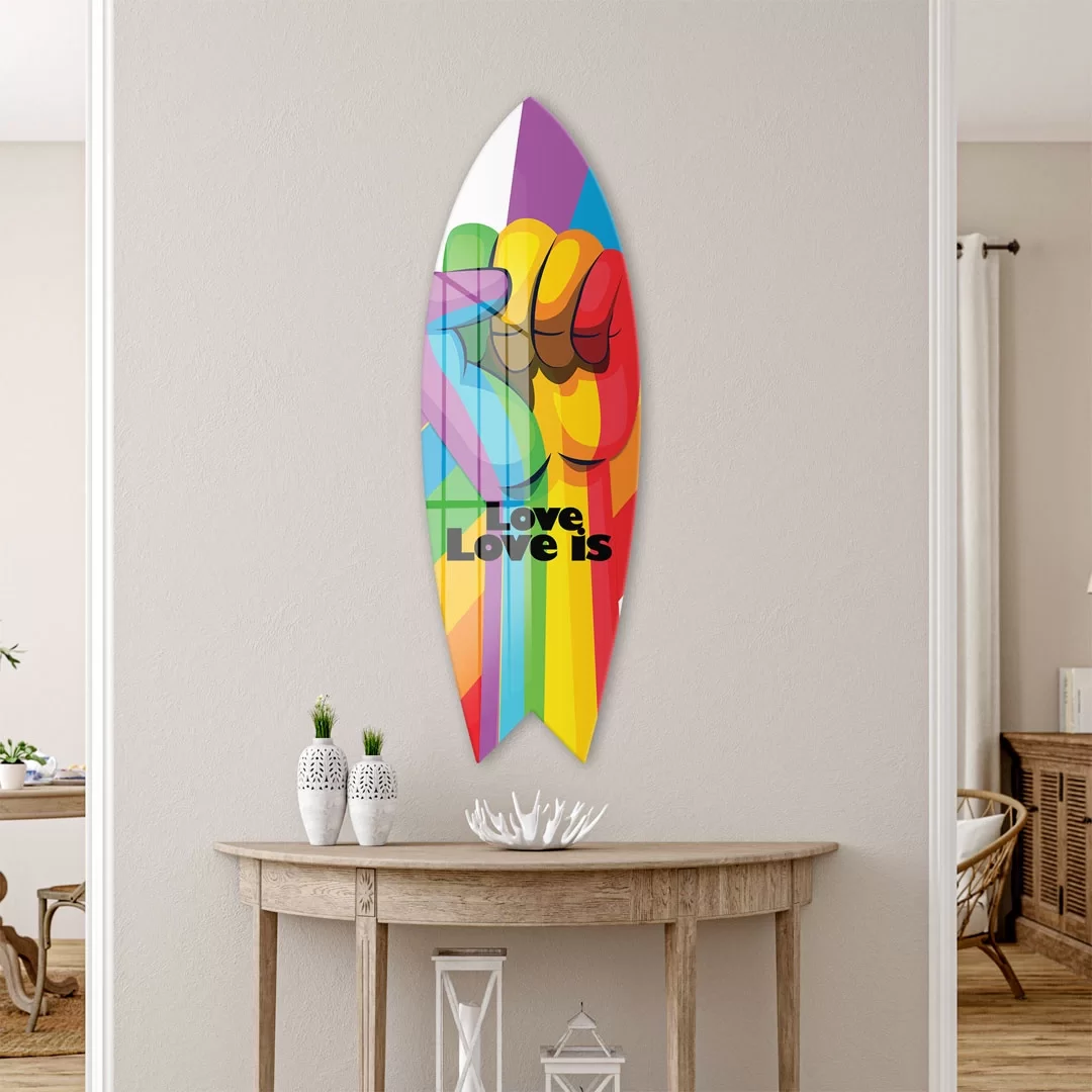 Picture of Decovetro ST 4069 Dekoratif Cam Sörf Tahtası 33x100 Cm