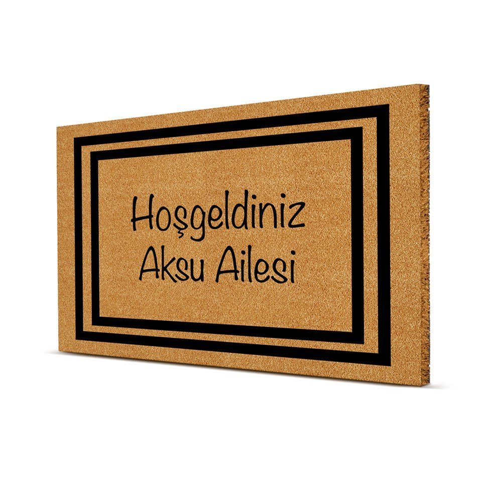 Picture of Decovetro Kişiye Özel Paspas Hoşgeldiniz Desenli 40 x 60 Cm