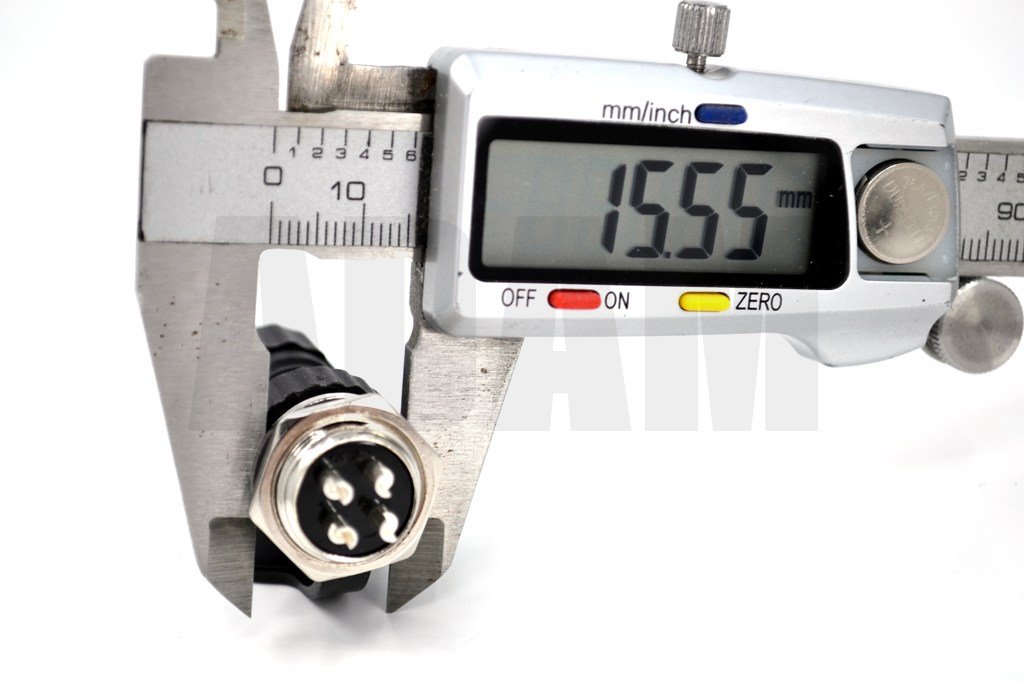 Picture of 4 Pin Su Geçirmez Mike Konnektör Takım Mayk Soket Panel Tip GX16