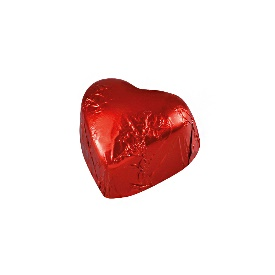 Picture of HEART - HAZELNUT GIANDUJA FILLED MILK CHOCOLATE RED 2,4Kg
