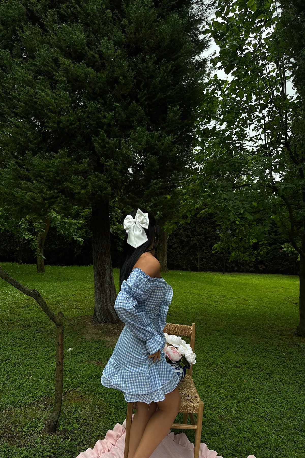 Picture of Blue Jolanda Gingham Dress