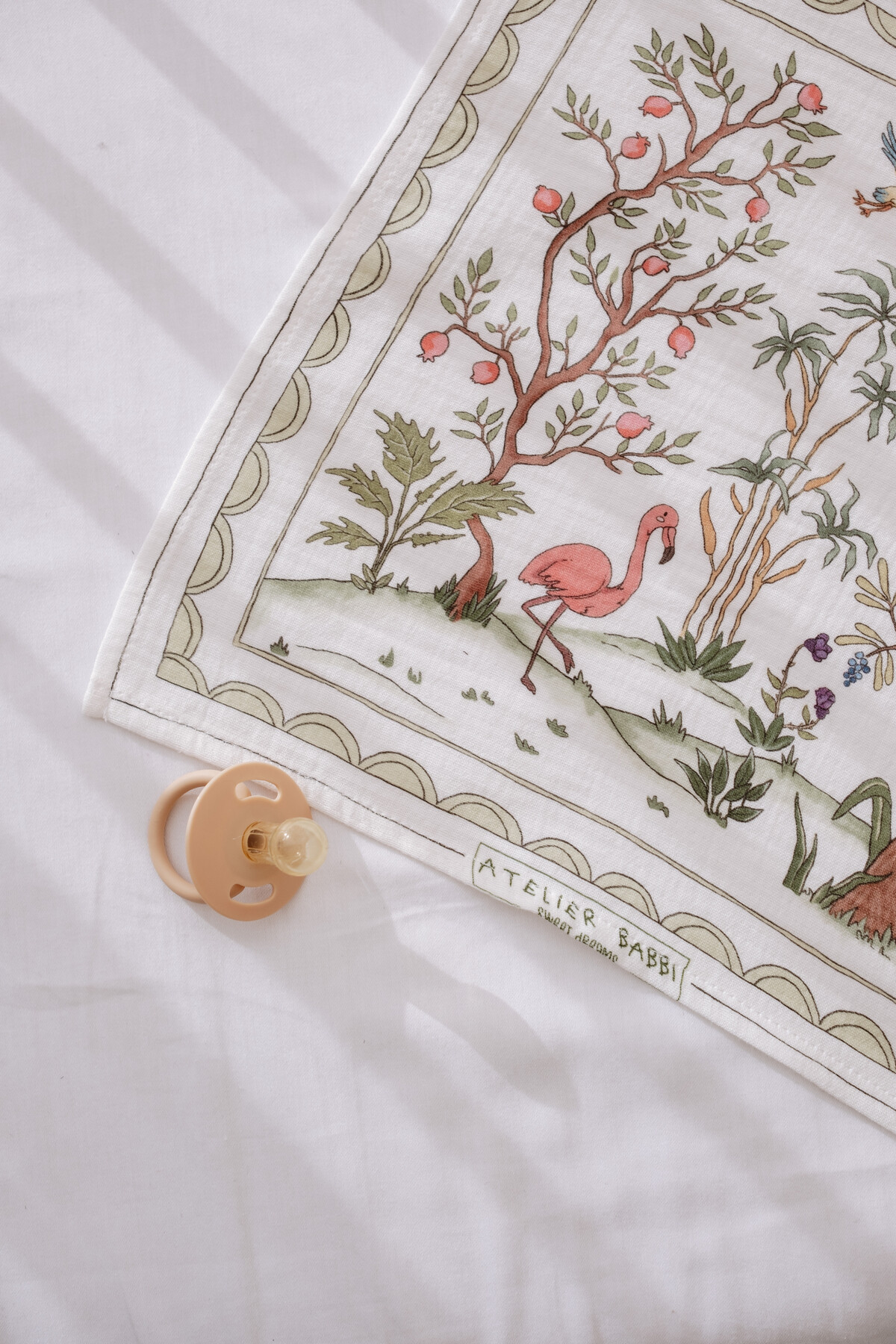 Picture of Müslin Bebek Örtüsü Ve 3’Lü Ağız Bezi Seti - İlkbahar