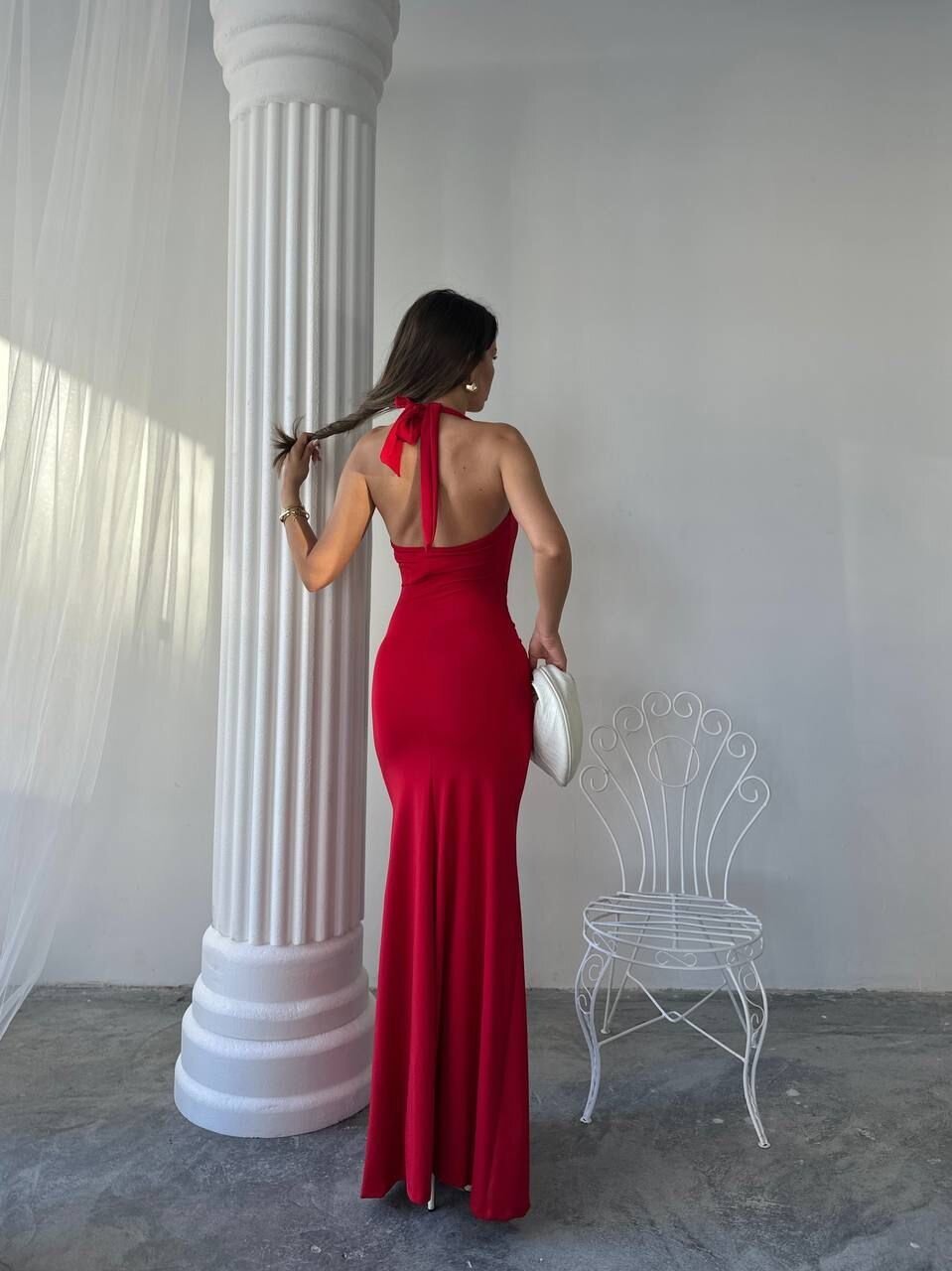 Picture of Maxi halter elbise