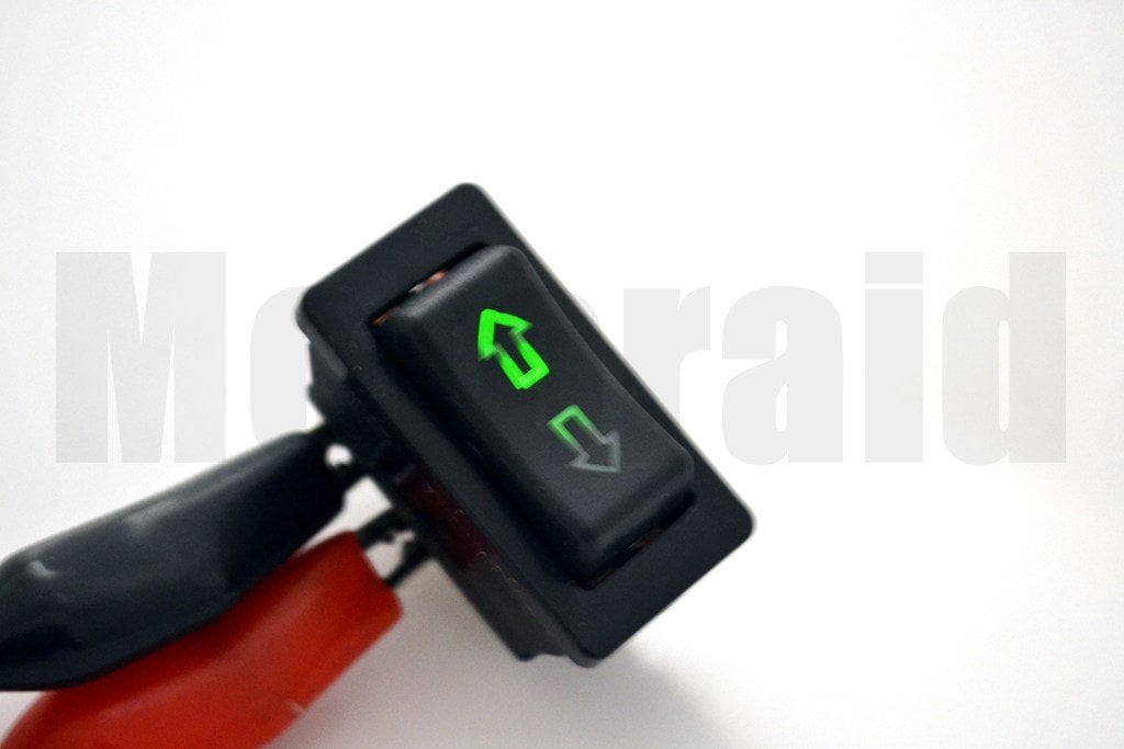 Picture of Oklu Cam Düğmesi Anahtarı Yeşil Işıklı 5 Pinli Üniversal