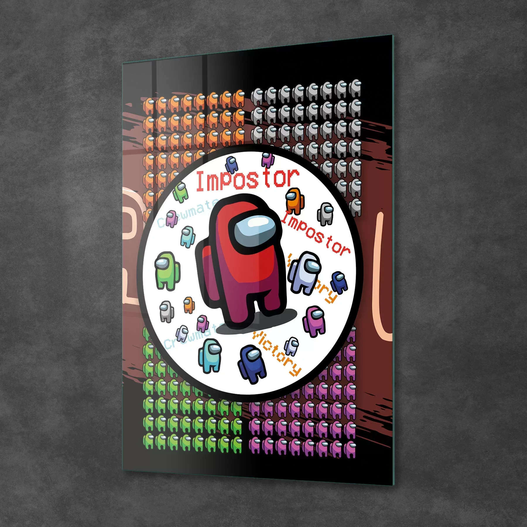 Picture of Decovetro Cam Tablo Gamer Renkli Among Us 30x40 cm