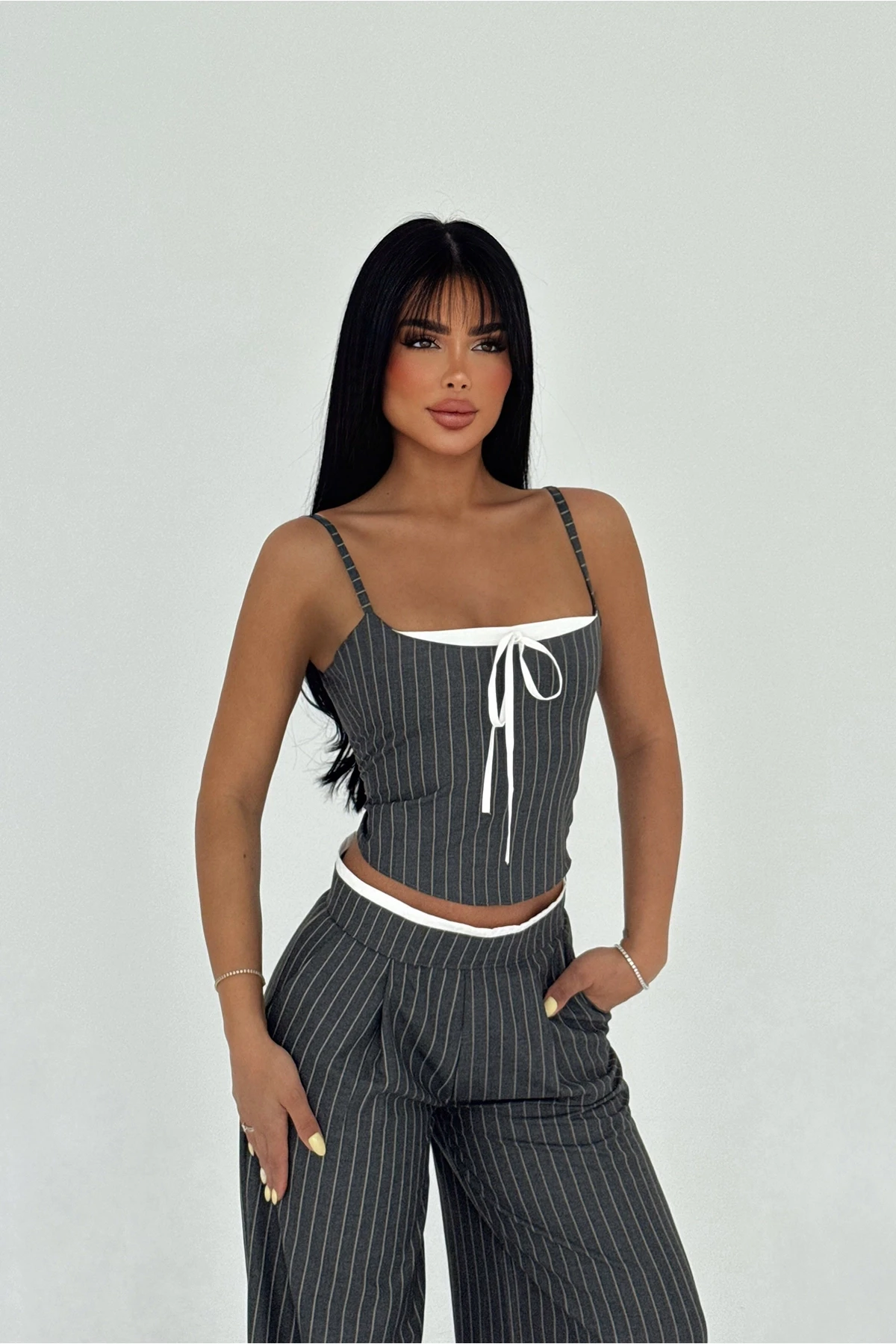 Picture of Gray Trouser Suit