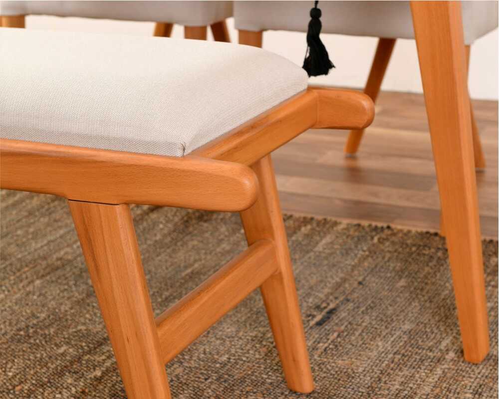 Picture of Palace 2 Sandalye 2 Bench 1 Masa (80x145)