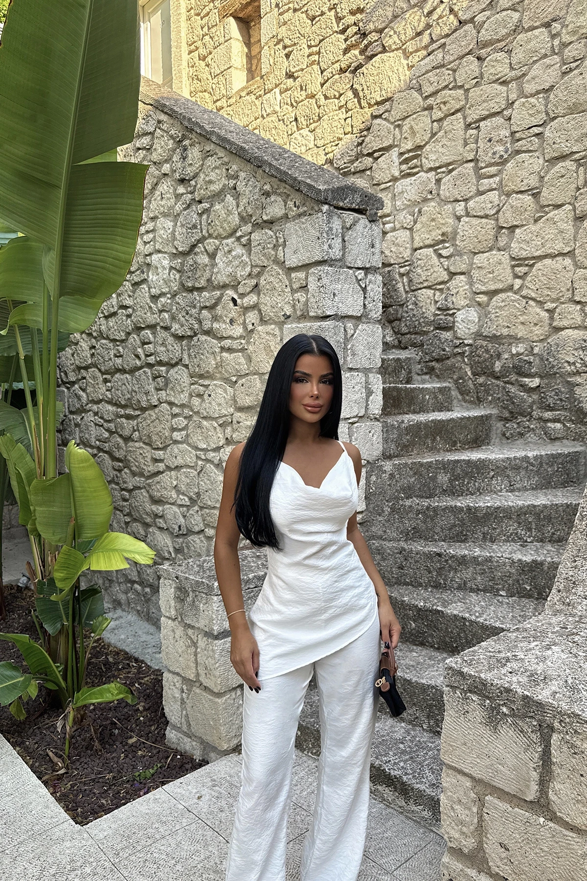 Picture of White Suspender Set