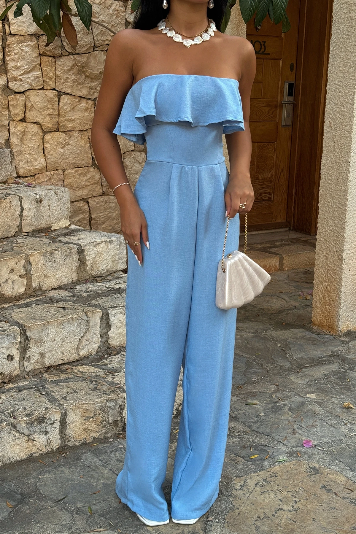 Picture of Blue Fedora Jumpsuit
