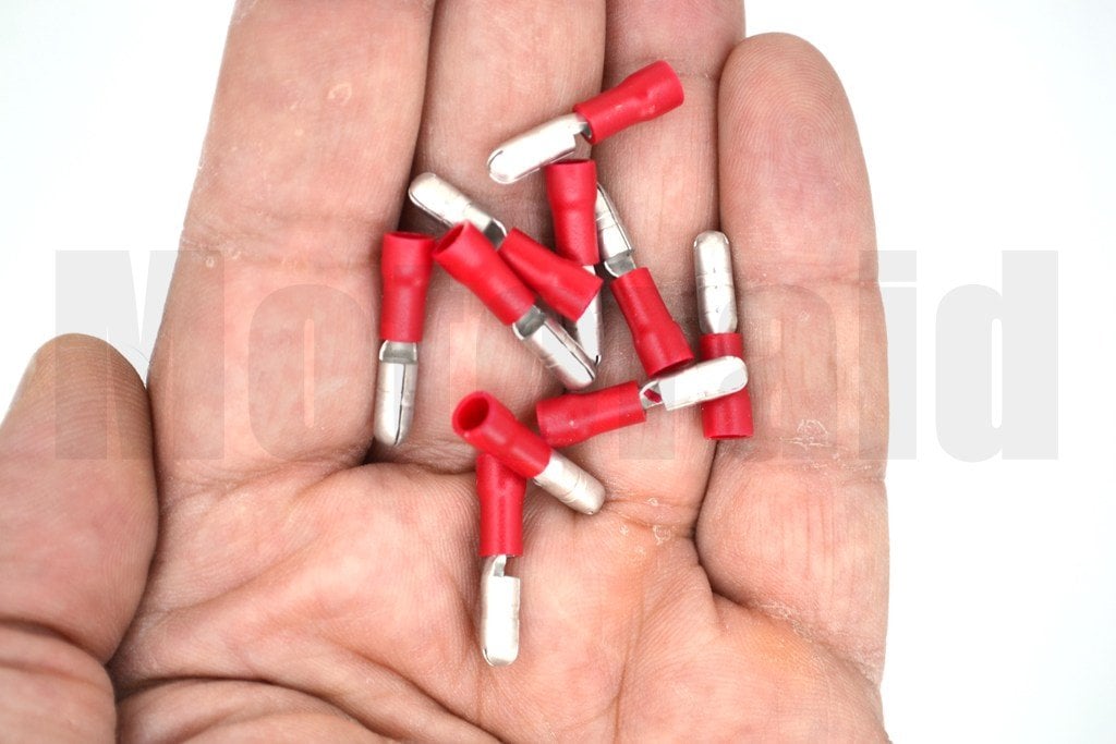 Picture of 200 Adet Yuvarlak Erkek Kırmızı 0,50-1,50mm Kablo Ucu Fiş