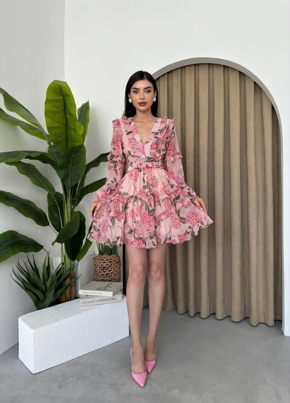 Picture of Avellino Sırt Dekolteli Elbise