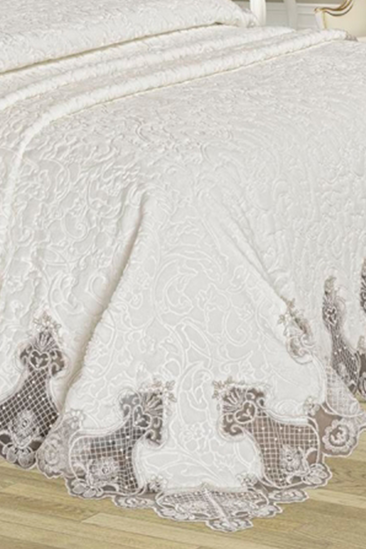 Picture of Çeyizlik Battaniye Takımı Dubai Krem