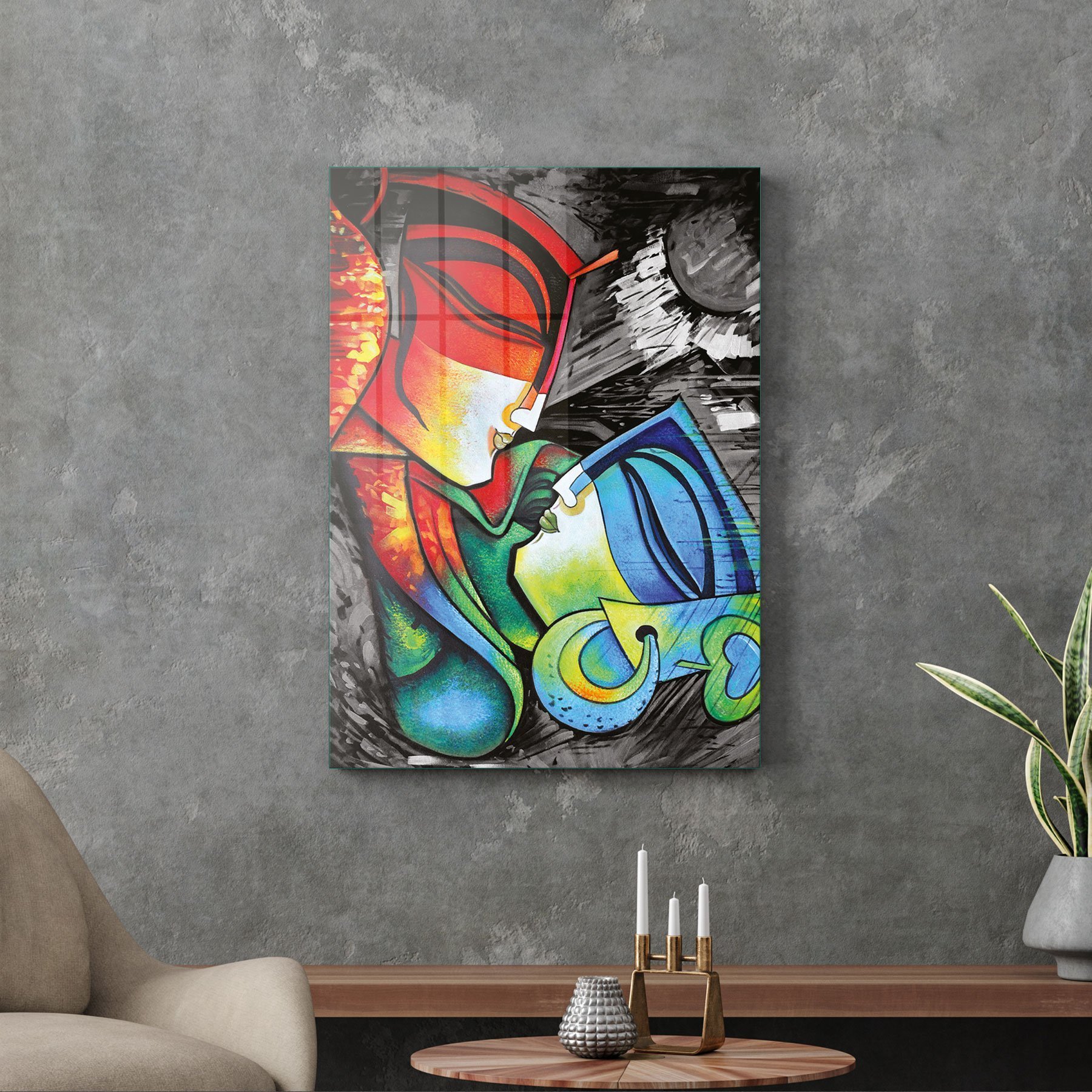 Picture of Decovetro Cam Tablo Gemini Love 70x100 cm