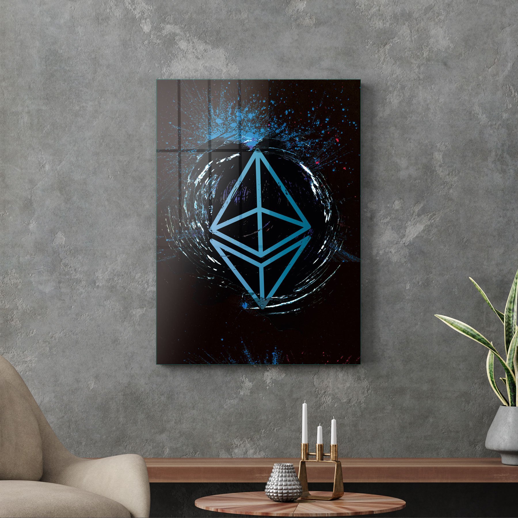 Picture of Decovetro Cam Tablo Ethereum 70x100 cm