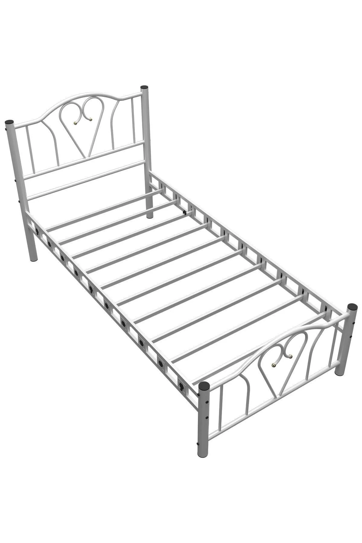 Picture of Orkide Tek Kişilik Ferforje Metal Karyola Beyaz