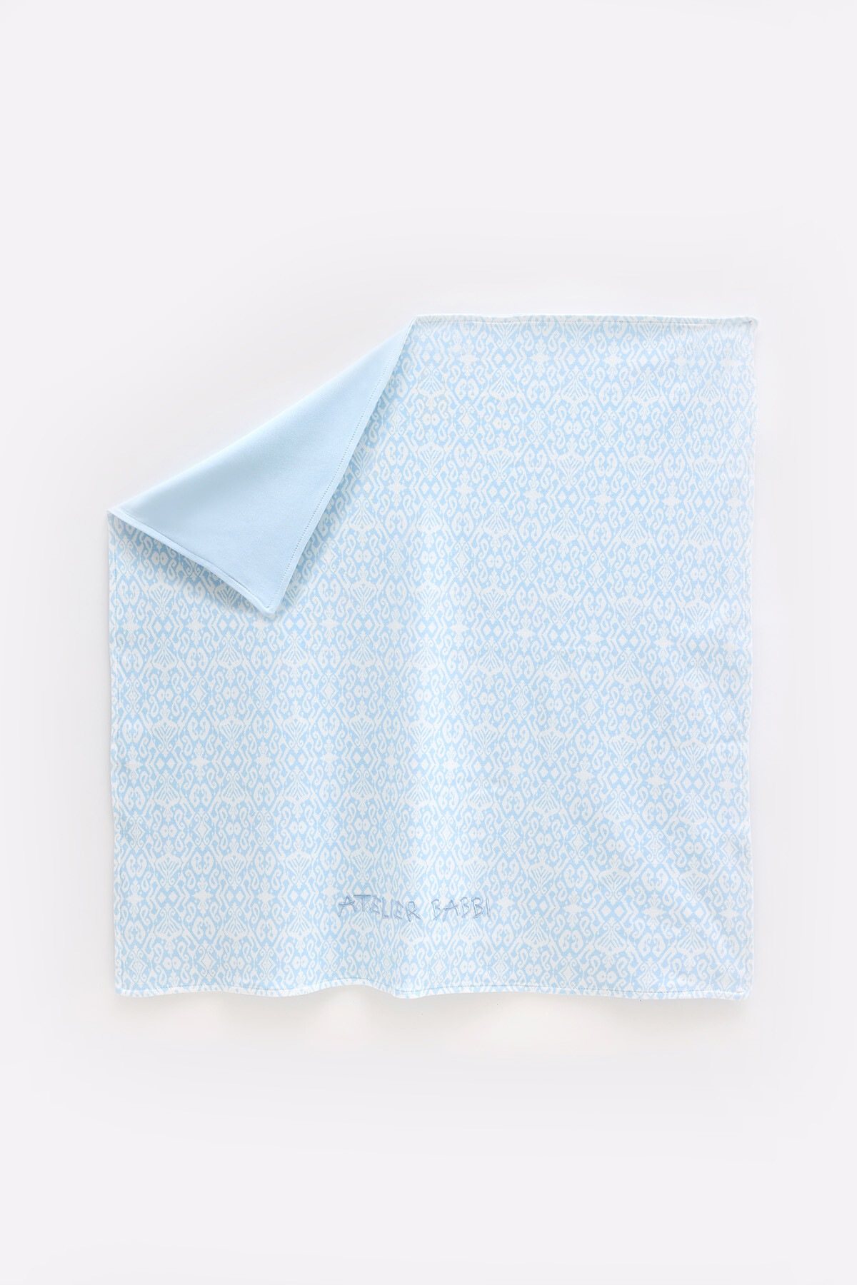 Picture of Çift Taraflı Bebek Battaniyesi - İkat / Mavi